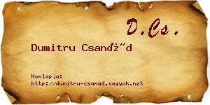 Dumitru Csanád névjegykártya